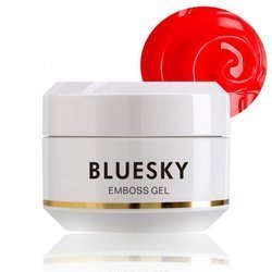 BLUESKY Mini Carving / Emboss Gel 8g - Żel do zdobień strukturalnych - RED