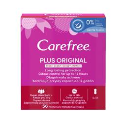 CAREFREE Plus Original wkładki higieniczne Fresh Scent 56szt. (P1)