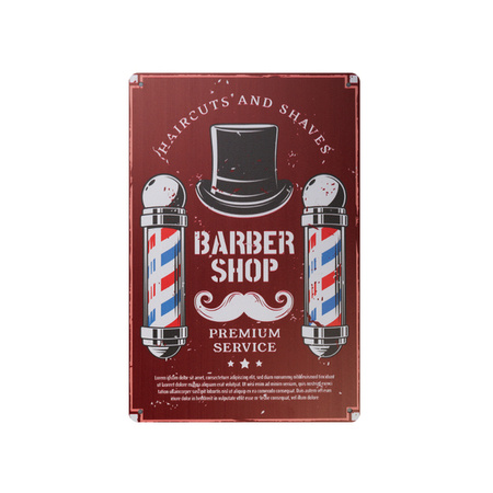 Tablica ozdobna barber B030