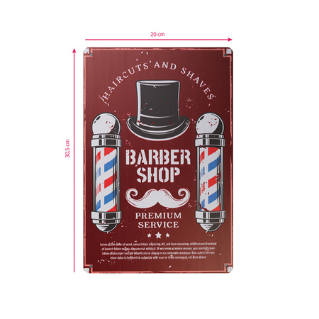 Tablica ozdobna barber B030