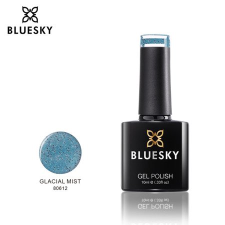 Bluesky Gel Polish 80612 Teal Glacial Mist Aurora Sparkle 10ml