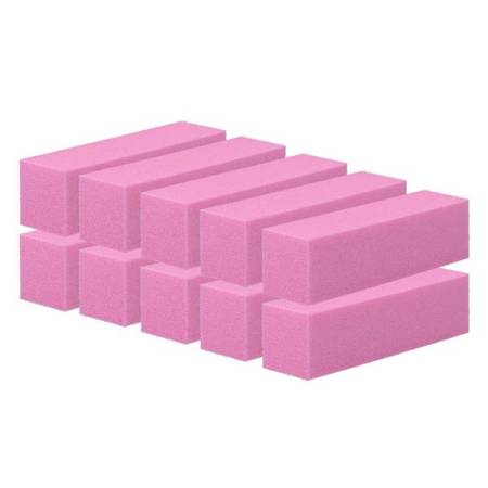 Blok bloczek polerski różowy 10szt zestaw