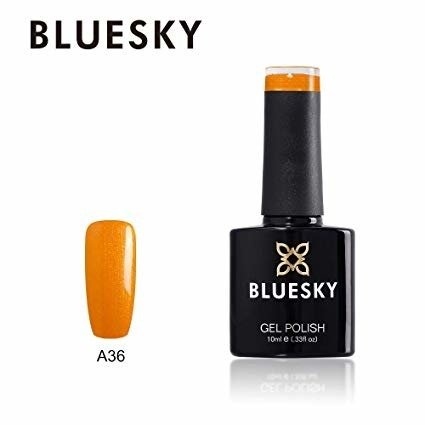 Bluesky Lakier Hybrydowy A36 10ml Light Orange Shimmer 