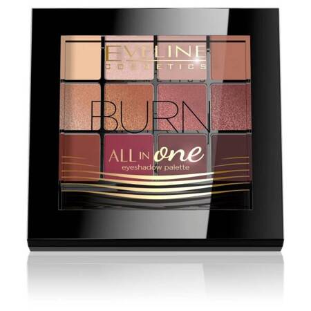 Eveline Cosmetics All In One Eyeshadow Palette paleta cieni do powiek 03 Burn 12g (P1)