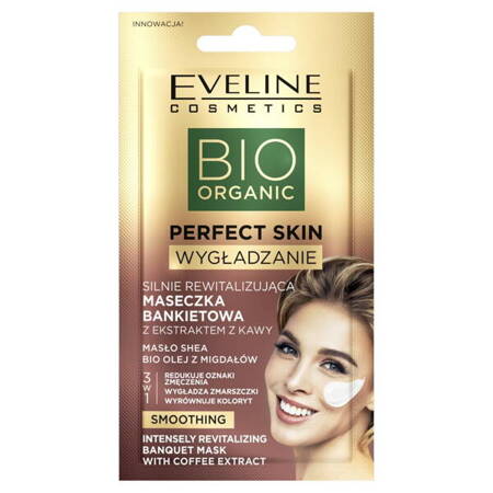 Eveline Cosmetics Bio Organic Perfect Skin silnie rewitalizująca maseczka z kawą 8ml (P1)