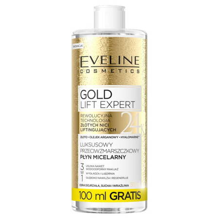 Eveline Cosmetics Gold Lift Expert luksusowy przeciwzmarszczkowy płyn micelarny 500ml (P1)