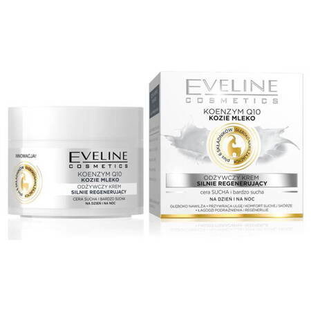 Eveline Cosmetics Koenzym Q10 + Kozie Mleko odżywczy krem silnie regenerujący dzień/noc 50ml (P1)