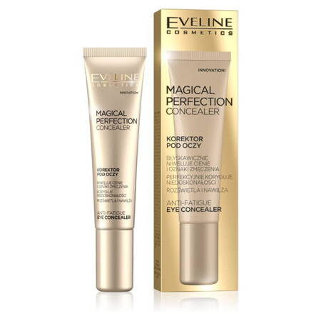 Eveline Cosmetics Magical Perfection Concealer korektor pod oczy niwelujący cienie i oznaki zmęczenia 01 Light 15ml (P1)