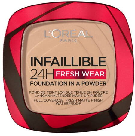L'Oreal Paris Infaillible 24H Fresh Wear Foundation In A Powder matujący podkład do w pudrze 130 True Beige 9g (P1)
