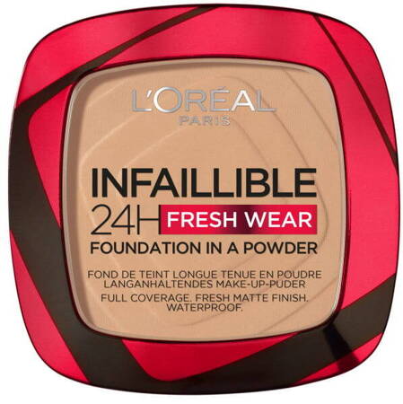 L'Oreal Paris Infaillible 24H Fresh Wear Foundation In A Powder matujący podkład do w pudrze 140 Golden Beige 9g (P1)