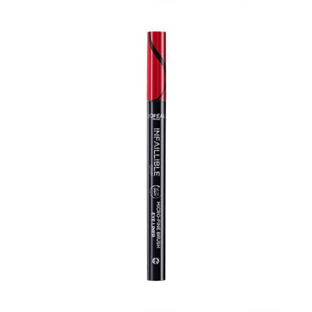 L'Oreal Paris Infaillible 36h Grip Micro-Fine Brush Eyeliner wodoodporny eyeliner w pisaku 01 Obsidian Black 0.4g (P1)