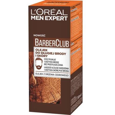 L'Oreal Paris Men Expert Barber Club olejek do długiej brody i skóry 30ml (P1)
