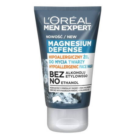 L'Oreal Paris Men Expert Magnesium Defense hipoalergiczny żel do mycia twarzy 100ml (P1)