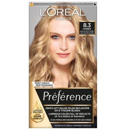 L'Oreal Paris Recital Preference farba do włosów X 8.3 Cannes (P1)
