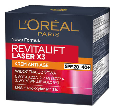 L'Oreal Paris Revitalift Laser X3 SPF20 krem anti-age na dzień 50ml (P1)