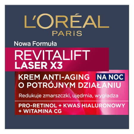L'Oreal Paris Revitalift Laser X3 krem-maska Anti-Age terapia regenerująca na noc 50ml (P1)
