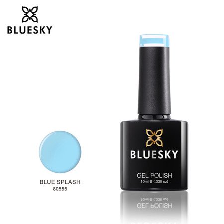 Lakier hybrydowy 80555 BLUE SPLASH 10 ml Bluesky