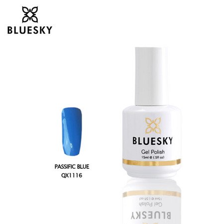Lakier hybrydowy Bluesky 15ml Nr QX1116 PASSIFIC BLUE