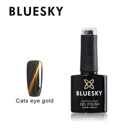 Lakier hybrydowy Bluesky Top Cat Eye Gold