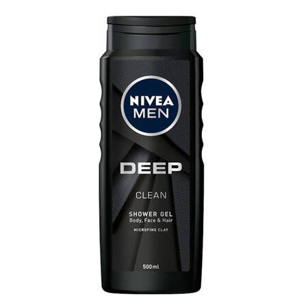 Nivea Men Deep Clean żel pod pod prysznic do ciała twarzy i włosów 500ml (P1)