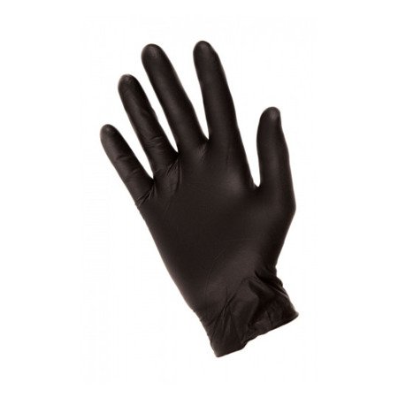 Rękawice nitrylowe czarne S 2szt